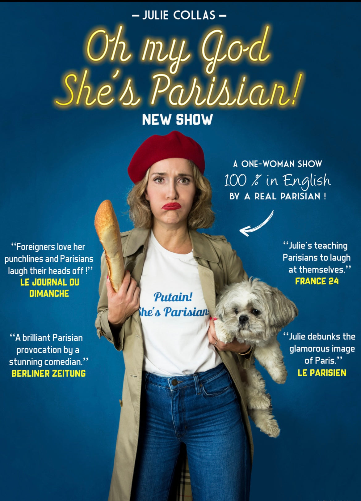 Guest review for Oh My God She's Parisian, Julie Collas' English comedy show in Paris Image